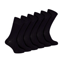 (6-11, Black) IOMI - 6 Pack Mens Non Elastic Bamboo Diabetic Socks