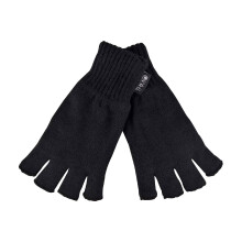 (One Size, Schwarz) THMO - Damen Thermo Handschuhe Ohne Finger | Thinsulate Handschuhe Fingerlose | THMO