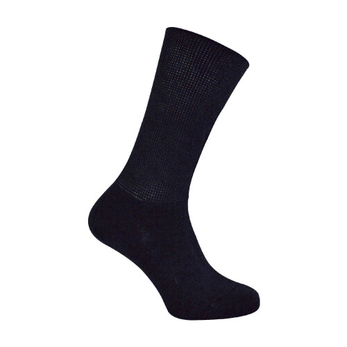 (9-11, Black) Dr.Socks - 1 Pack Extra Wide Bamboo Oedema Socks 1