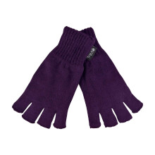 (One Size, Lila) THMO - Damen Thermo Handschuhe Ohne Finger | Thinsulate Handschuhe Fingerlose | THMO