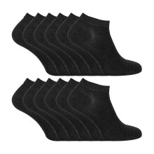(07-Nov, Schwarz) Sock Snob - 12er Pack Herren Bambus Kurze Sneaker Socken Unsichtbar Gepolsterte | Sock Snob