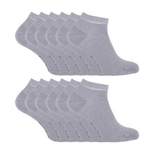 (40-45, Grau) Sock Snob - 12er Pack Herren Bambus Kurze Sneaker Socken Unsichtbar Gepolsterte | Sock Snob