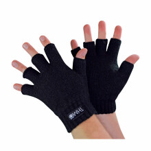 (10-11 Years, Schwarz) THMO - Handschuhe Ohne Finger Kinder | Thermo Thinsulate Handschuhe für Winter | THMO