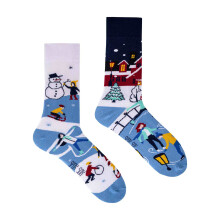 (04-Jun, Winteraktivitäten) SPOX SOX - SPOX SOX - Mismatched Lustig Odd Socken für Herren und Damen - Winteraktivitäten