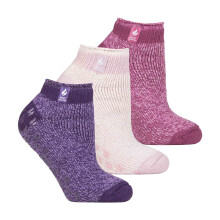 (04-Aug, Pisa 2) Heat Holders - Heat Holders - 3er Pack Damen Anti rutsch Sneaker Socken | Thermo Socken Kurz
