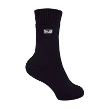 (12-Mar, Schwarz) THMO - Kinder Stoppersocken für Winter | Dicke Antirutsch Thermosocken Warme | THMO