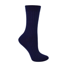 (6-8 A, Navy blau) Steven - Damen Merinowolle Socken | Outdoor Gepolsterte Stiefelsocken Gestrickt | Steven