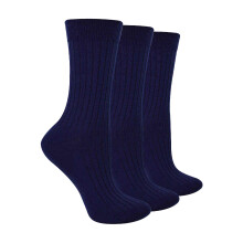 (39-42, Navy blau) Steven - 3 Paar Damen Merinowolle Socken | Winter Warm Stiefelsocken Gepolsterte | Steven