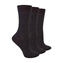 (39-42, Dunkelgrau) Steven - 3 Paar Damen Merinowolle Socken | Winter Warm Stiefelsocken Gepolsterte | Steven