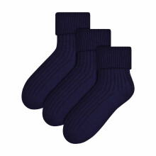 (6-8 A, Marine) Steven - Steven - Damen Kuschelsocken Stricken Wolle | Bettsocken Flauschig Schlafsocken