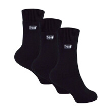 (30-36, Schwarz) THMO - 3er Pack Kinder Thermosocken | THMO | Crew Warme Socken für Jungen und Mädchen