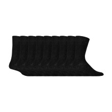 (06-Nov, Schwarz) Gentle Grip - Gentle Grip - 9er Pack Herren Socken Ohne Gummi | Extra Weite Socken Baumwolle