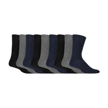 (06-Nov, BNG) Gentle Grip - Gentle Grip - 9er Pack Herren Socken Ohne Gummi | Extra Weite Socken Baumwolle