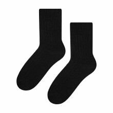 (6-8 A, Schwarz) Steven - Steven - Damen Wolle Socken Gestrickte | Anzug Socken für Wandern/Trekking