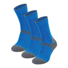 (7-10 Years, Blau) Comodo - Comodo - 3er Pack Kinder Wandersocken Merinowolle | Laufensocken für Jungen