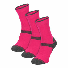 (11-14 Years, Rosa) Comodo - Comodo - 3er Pack Kinder Wandersocken Merinowolle | Laufensocken für Jungen