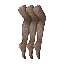 (Einheitsgröße, Schwarzes Gold) Sock Snob - 3er Pack Damen Netzstrumpfhosen | Weich Luxus Qualität Fishnet Strumpfhose Damen