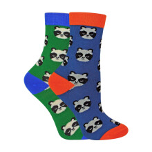 (2-3 Jahre, Panda) Miss Sparrow - 2er Pack Jungen Bambus Socken mit Tiermotiv | Lustige Tiersocken Bunt | Mr Heron