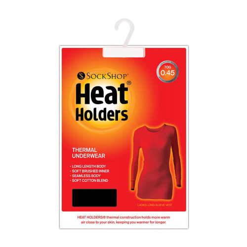 (Medium, Schwarz) Heat Holders - Langarm Thermounterwäsche Für Damen 1