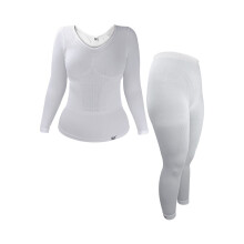 (S-M, Weiß) Heat Holders - Heat Holders - Damen Thermounterwäsche | Innenfleece Thermoshirt Langarm Winter