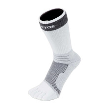 (39-42, Weiß grau) TOETOE - Sport Tennis Knöchelsocken - 1 Packung Sportsocken Für Herren Und Damen