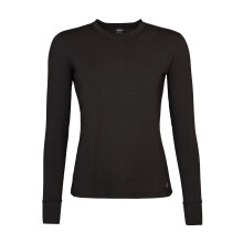 (L, Schwarz) Heat Holders - Heat Holders - Damen Thermo T Shirt Langarm | Innenfleece Unterziehshirt Winter