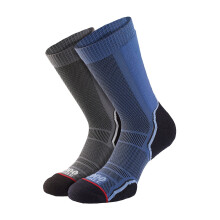 (46-50, Marine / Anthrazit) 1000 Mile - 2er Pack Einlagige Trek Socken Für Herren - Doppelpack