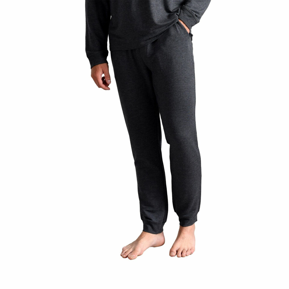 (XL, Charcoal) Ted Baker - Mens Luxury Pyjama Trousers Loungewear Jogging Bottoms
