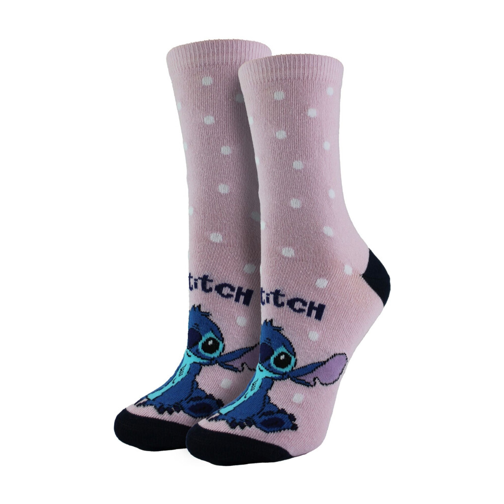 Disney - Ladies Novelty Disney Socks | Lilo and Stitch Design Socks | Disney Gifts