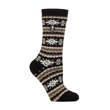 (04-Aug, Schwarze Olive) Heat Holders - Damen Nordic Thermosocken | Heat Holders Lite | Warme Kuschel Stricksocken