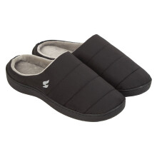 (X-Large, Schwarz) Heat Holders - Damen Hausschuhe Pantoletten | Heat Holders | Isoliert Pantoffeln fur Winter