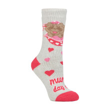 (04-Aug, Mamas freier Tag) Heat Holders - Damen Kuschelsocken Flauschig | Heat Holders Lite | Thermo Geschenk Socken Bunt
