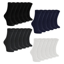 (11-14 Years, Assorted) Sock Snob - 24 Pair Multipack Kids Plain School Socks