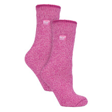 (37-42, Rosa) Heat Holders - Damen-Thermosocken aus Merinowolle im 2er-Pack