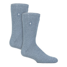 (39-45, Stahlblau) Heat Holders - Herren-Thermosocken aus Merinowolle im 2er-Pack