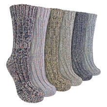 Sock Snob - 6er-Pack Alpaka-Stiefelsocken für Damen