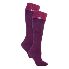 (04-Aug, Tiefes Fuchsia) Heat Holders - 2er-Pack Gummistiefelsocken für Damen