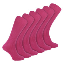 (06-Nov, Fuchsia) Sock Snob - 6er Pack Herren Socken Gerippt Baumwolle | Sock Snob | Socken mit Komfortbund
