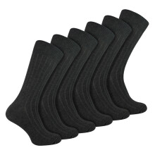 Sock Snob - 6er Pack Herren Socken Gerippt Baumwolle | Sock Snob | Socken mit Komfortbund