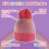 Sock Snob - Warme Wintermütze für Mädchen in Regenbogenfarben mit Bommel 3