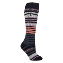 (37-42, Marineblau / Blauer Saphir) Heat Holders - Gestreifte Thermo-Skisocken für Damen