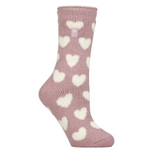 (04-Aug, Rosa Herzen) Heat Holders - Damen-Jacquard-Thermosocken für den Winter