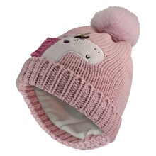 Sock Snob - Winter-Kinder-Einhorn-Mütze mit Bommel