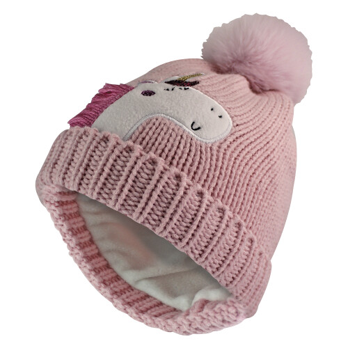 Sock Snob - Winter-Kinder-Einhorn-Mütze mit Bommel