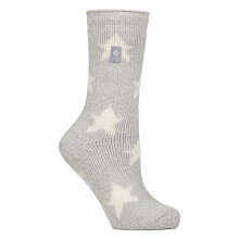(04-Aug, Graue Sterne) Heat Holders - Damen-Jacquard-Thermosocken für den Winter