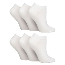 (04-Aug, Weiß) IOMI - 6er Pack Diabetiker Socken Sneaker Damen | IOMI | Weit Kurz Socken Ohne Gummi