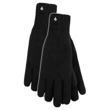 (S/M, Schwarz) Heat Holders - 2er Pack Herren Thermohandschuhe Mit Schützendem Rippenbündchen
