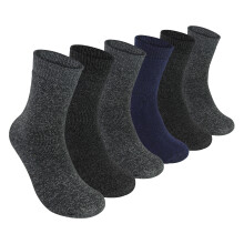 (7-10 Years, Grau/Marineblau) Sock Snob - 6er-Pack Stiefelsocken für Jungen | Warme Outdoor-Wandersocken