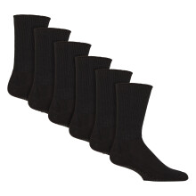 (09-Nov, Schwarz) IOMI - 3 Paar Rutschfeste Diabetikersocken | IOMI | Weit Socken Ohne Gummi mit Stopper