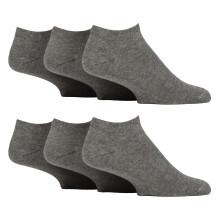 (Dec-14, Grau) Gentle Grip - 6er Pack Diabetikersocken Herren Sneaker | Gentle Grip | Extra Weit Kurz Socken